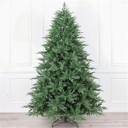 Karácsonyfa mű 210cm zöld 1643 ággal, műfenyő talppal