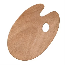 Festék paletta fa 30x20cm
