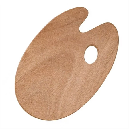 Festék paletta fa 30x20cm