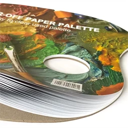 Festék paletta tömb SINOART tear-off papír 40lap ovális 25x30cm