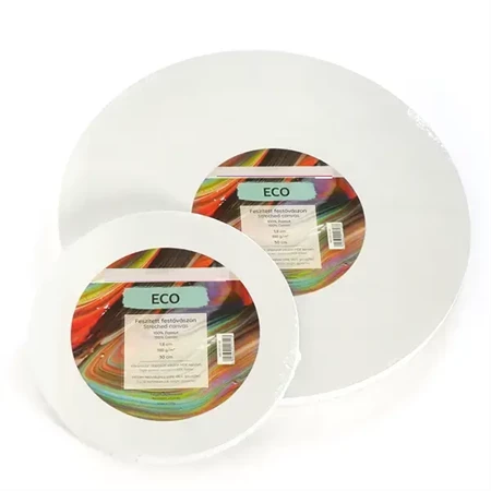 Feszített vászon kerek 40cm fakeretes, ECO