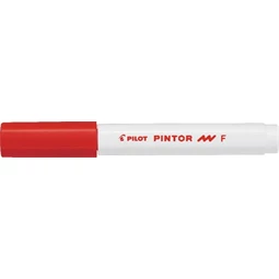 Dekormarker PILOT Pintor F 1 mm, piros