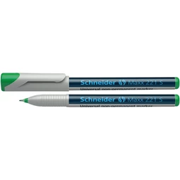 Alkoholmentes marker, OHP 0,4 mm, SCHNEIDER Maxx 221 S, zöld
