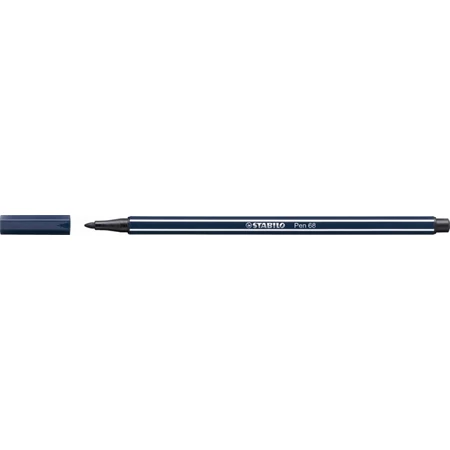 Filc STABILO Pen 68/98 1 mm, szürkés fekete