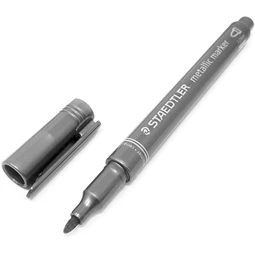 Dekormarker STAEDTLER 1-2 mm, kúpos, ezüst