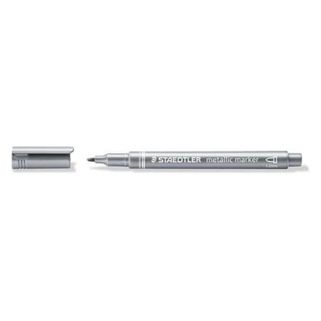 Dekormarker STAEDTLER 1-2 mm, kúpos, ezüst