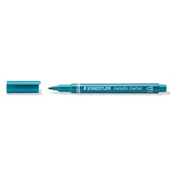 Dekormarker STAEDTLER 1-2 mm, kúpos, metálkék