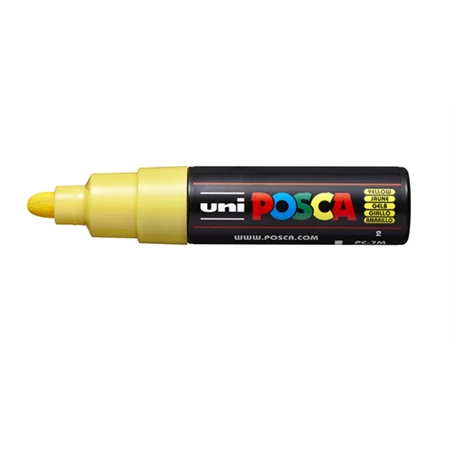 Filc UNI Posca PC-7M 4,5-5,5mm sárga