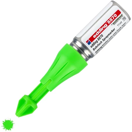 Filc furatjelölő EDDING 8870/1 max. 50mm mély, 3–13 mm átmérőjű furatokhoz, spraymarker neonzöld  szinű jel