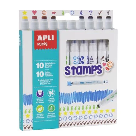 Filc készlet 10db-os APLI Duo Stamps nyomda