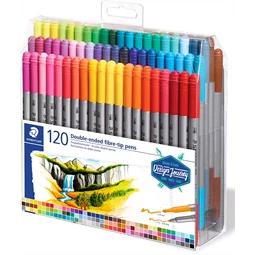 Filc készlet 120db-os STAEDTLER Design Journey 0,8/3,0 mm, kétvégű 120 szín