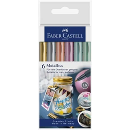 Filc készlet 12db-os FABER Creative Marker 1,5mm Metallic