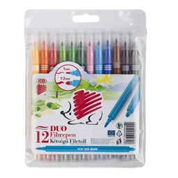 Filc készlet 12db-os ICO SÜNI 300 DUO, két vastagságú hegy