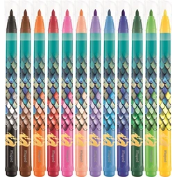 Filc készlet 12db-os MAPED Dragon sárkány 2,8 mm, kimosható