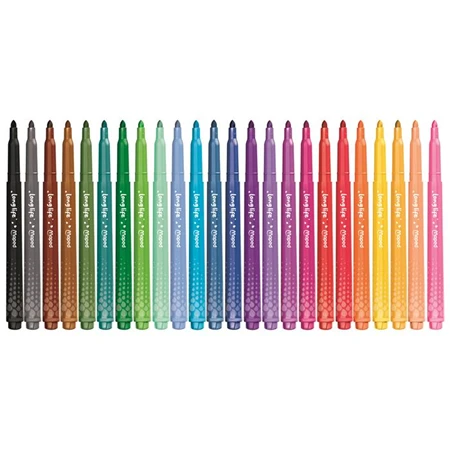 Filc készlet 24db-os MAPED Color Peps Long Life vonalvastagság: 3,7 mm, kimosható