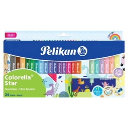 Filc készlet 24db-os PELIKAN Coloretta Star sablonnal