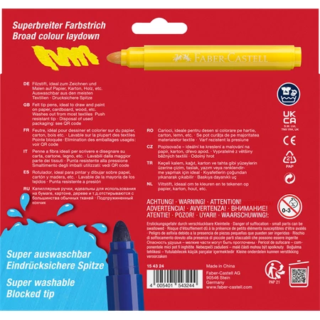 Filc készlet 24db-os FABER-CASTELL Jumbo kastélyos