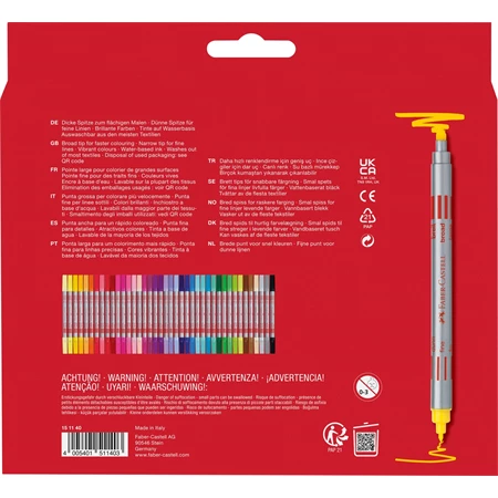 Filc készlet 40db-os Faber-Castell kétvégű