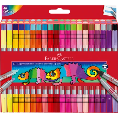 Filc készlet 40db-os Faber-Castell kétvégű