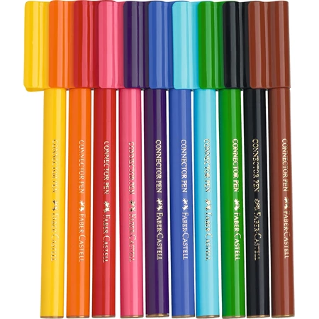 Filc készlet 60db-os FABER-CASTELL Connector műanyag tárolóban, Carrying case