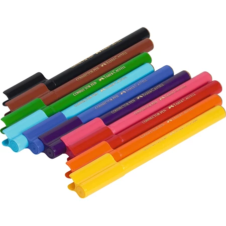 Filc készlet 60db-os FABER-CASTELL Connector műanyag tárolóban, Carrying case