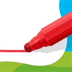 Filc készlet 6 db-os STAEDTLER „Noris® junior 329” 2,5 mm jumbo kimosható, Peppa malac minta, 6 szín