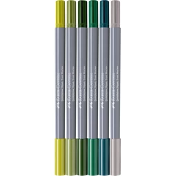 Filc készlet  6db-os GOLDFABER kétvégű akvarell Dzsungel