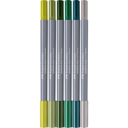 Filc készlet  6db-os GOLDFABER kétvégű akvarell Dzsungel