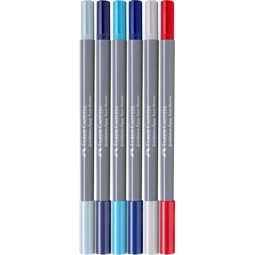 Filc készlet  6db-os GOLDFABER kétvégű akvarell Tenger