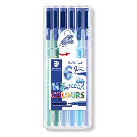 Filc készlet  6db-os STAEDTLER Triplus Ocean 1 mm