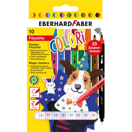 Filc készlet 9+1 Eberhard Faber kétvégű varázs