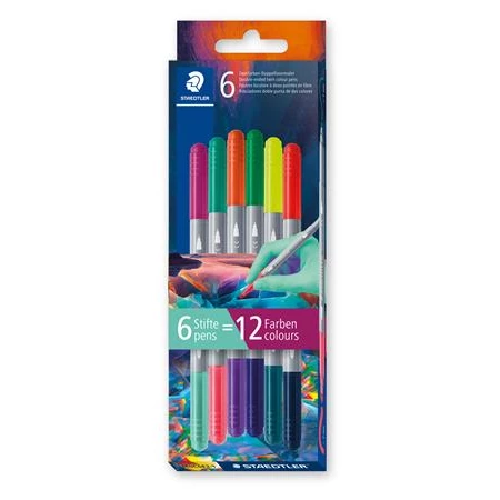 Filc készlet SCHNEIDER 6db-os kétvégű 3280 Multiverzum 1, 1-3 mm, kimosható