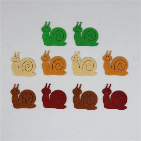 Filcfigura csiga 10 db/csomag