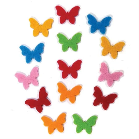 Filcfigura lepke 14 db/csomag kb.: 3 cm