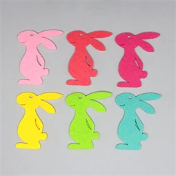 Filcfigura nyuszi 12db/csomag vegyes színek