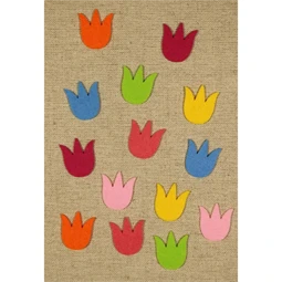 Filcfigura tulipán 14db/csomag vegyes színek