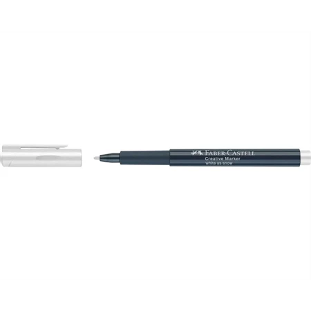 Filctoll FABER Art and Graphic 1,5mm Fehér, Száradás után a filctollrajzok elkenődés- és cseppállóak