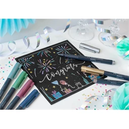 Filctoll FABER CASTELL  Art and Graphic Creativ Studio 1,5mm Metál ezüst