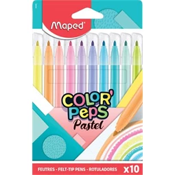Filc készlet 10db-os MAPED Color`Peps Pastel színek 2,8 mm kimosható