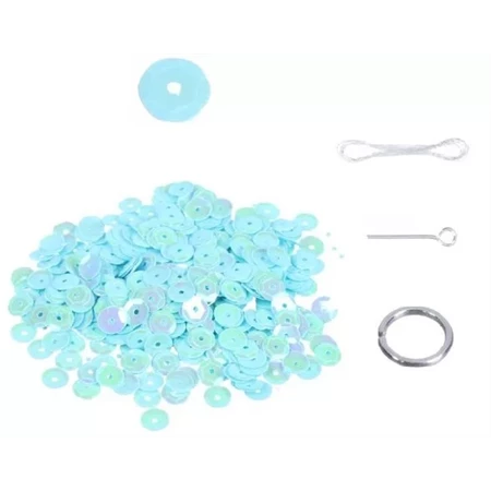 Flitter szett, 8mm 15gr/csomag, kék