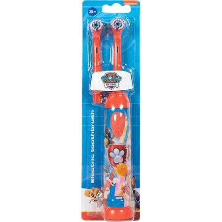 Fogkefe, elektromos, 2 pótfejjel, 3+, "Paw Patrol", piros