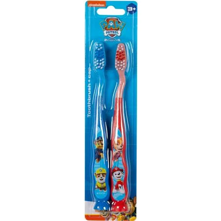 Fogkefe, gyerekeknek, puha, 2 db, tapadókoronggal, 3+, "Paw Patrol"