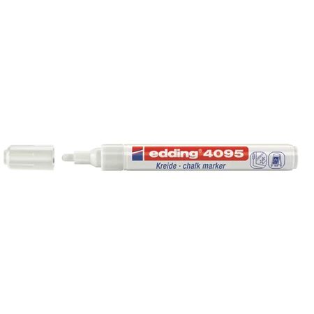 Folyékony krétamarker EDDING 4095 2-3 mm fehér üvegfilc