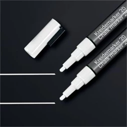 Folyékony krétamarker SIGEL 1-2mm kúpos hegy, fehér, 1db