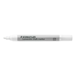 Folyékony krétamarker STAEDTLER 2,4mm fehér kúpos, Lumocolor 344 üvegfilc