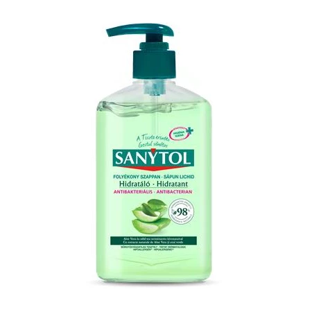 Folyékony szappan antibakteriális SANYTOL 250ml aloe vera és zöld tea