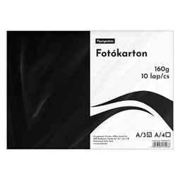 Fotókarton A/3 fekete 10db/csomag 160gr