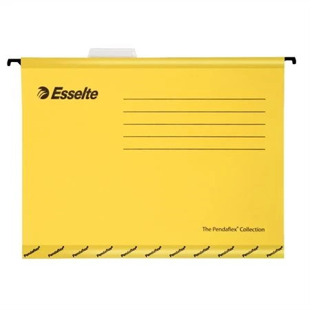 Függőmappa A/4 ESSELTE Classic újrahasznosított karton, sárga, 25db/csomag
