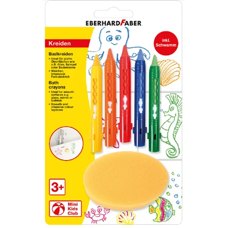 Fürdőkréta 5db-os EFABER műanyag fogóval + szivaccsal