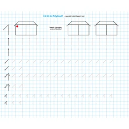 Füzet 245x295mm Meixner számok írás gyakorló, 1. osztályos 8mm sorközzel ICO Süni 32lap, fekvő 245x295mm